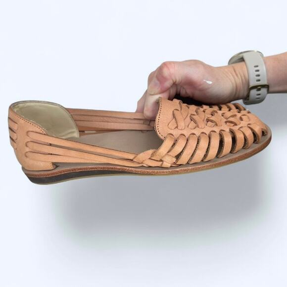 NEW Nisolo Leather Huarache Sandals Slip on Woven Fisherman Flats size 6 - Picture 12 of 12